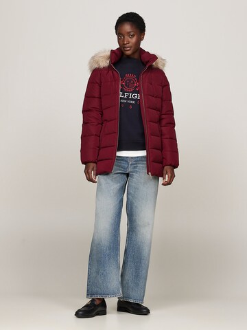 TOMMY HILFIGER Vinterjakke 'HERITAGE TYRA' i rød