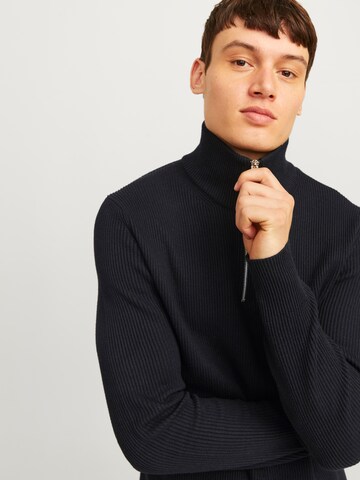 JACK & JONES Sweater 'JJEPerfect' in Blue