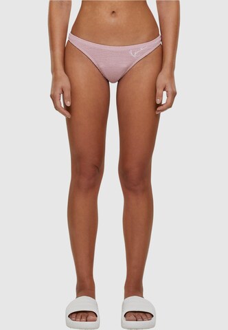 Karl Kani Bikini Bottoms in Pink: front