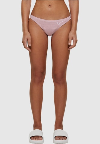 Karl Kani Bikini Bottoms in Pink: front