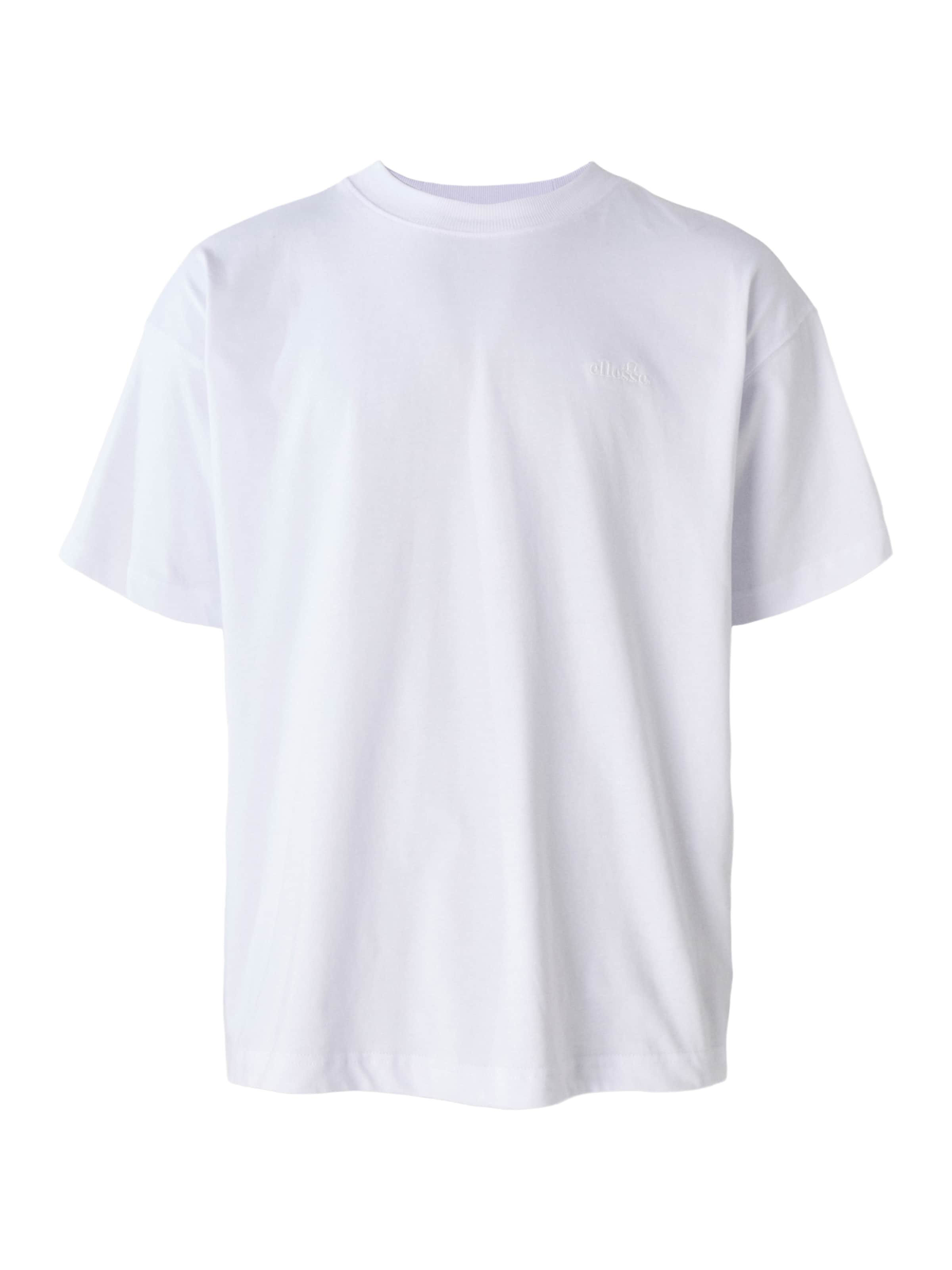 balta ELLESSE Marškinėliai 'Suisio': priekis