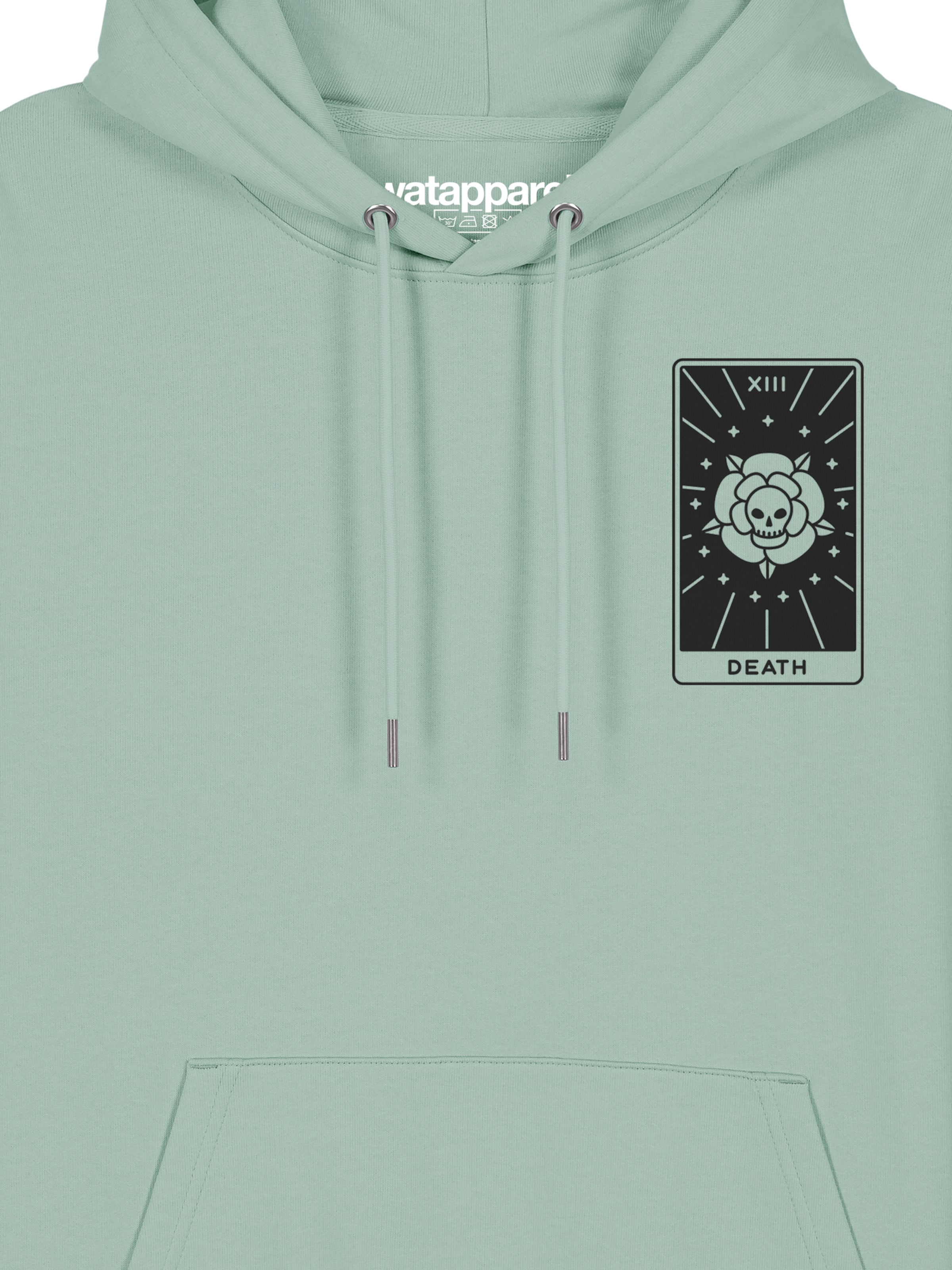 Watapparel Sweatshirt ' Tarot Death ' in Groen