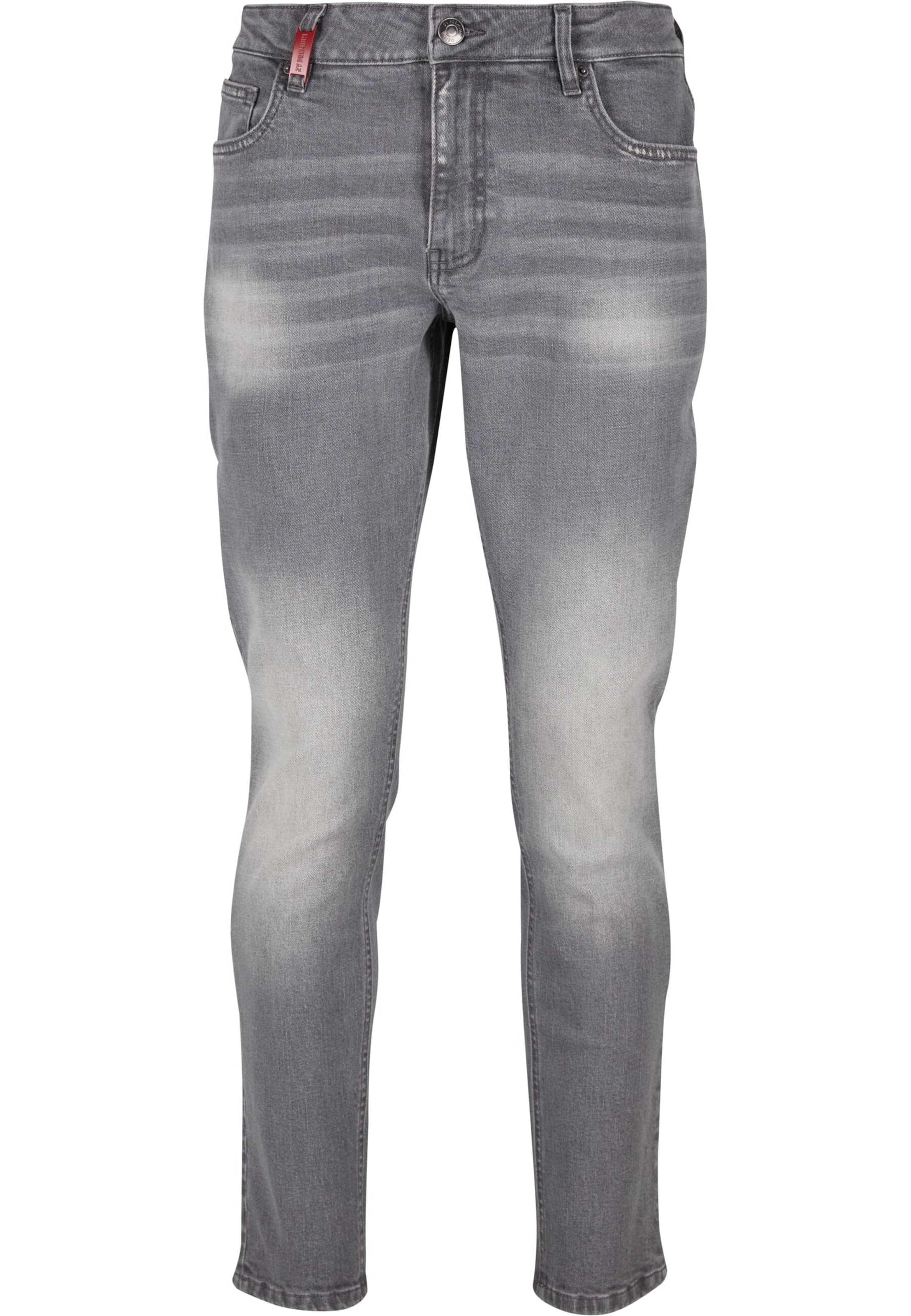2Y Premium Slim fit Jeans in Grey: front