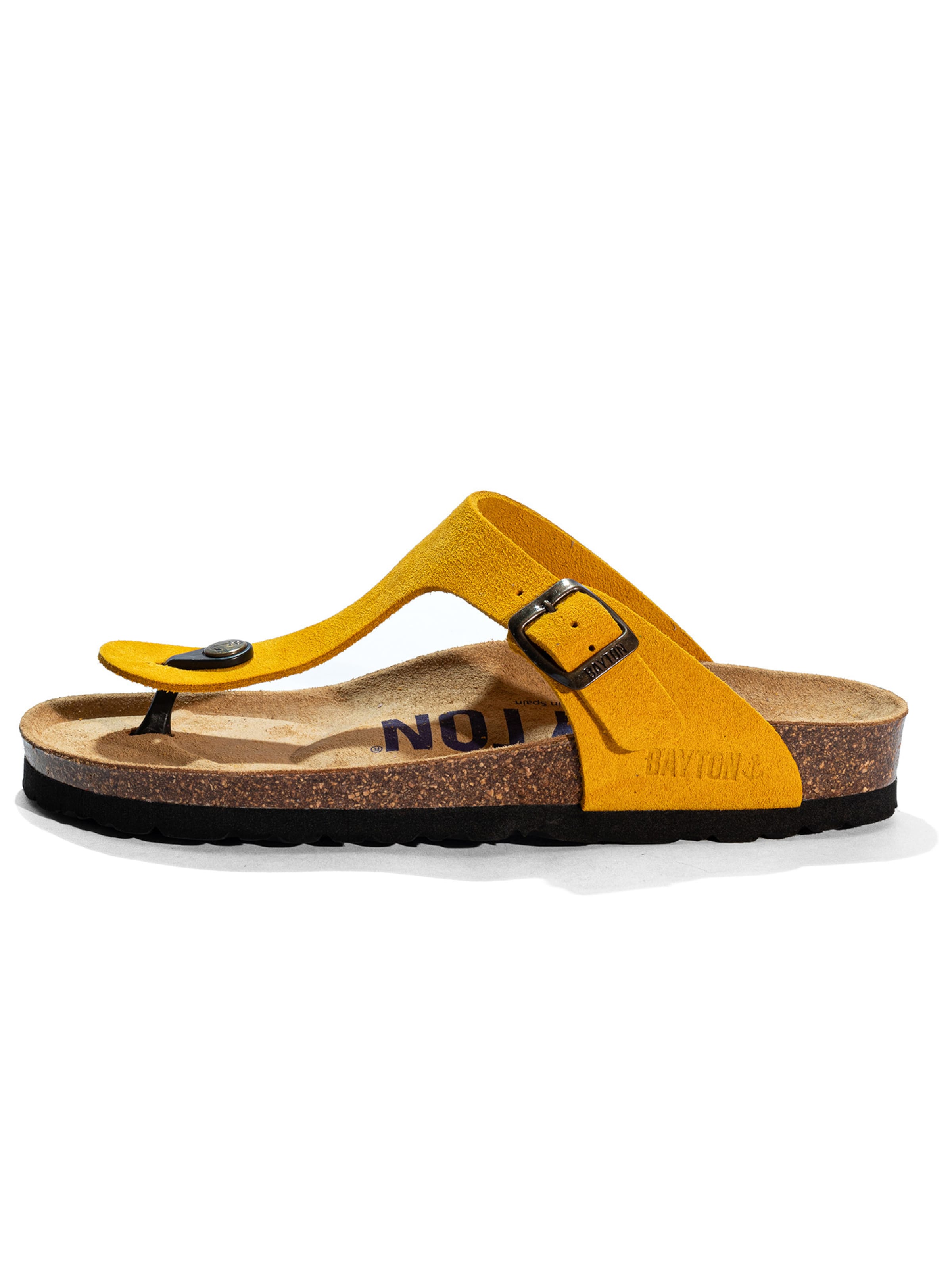 dzeltens Bayton Sandales: no priekšpuses