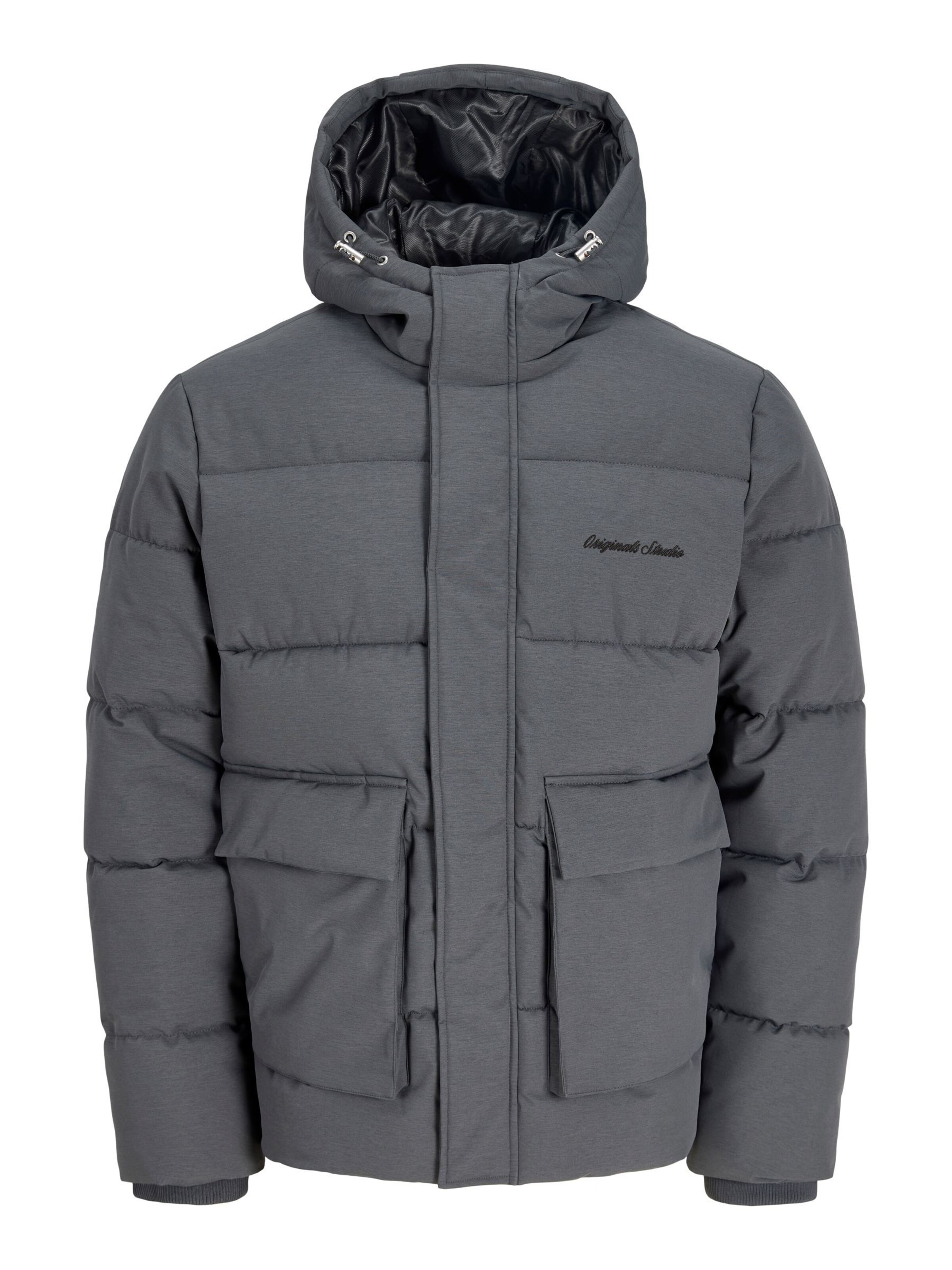 JACK & JONES Winterjas in Grijs: voorkant