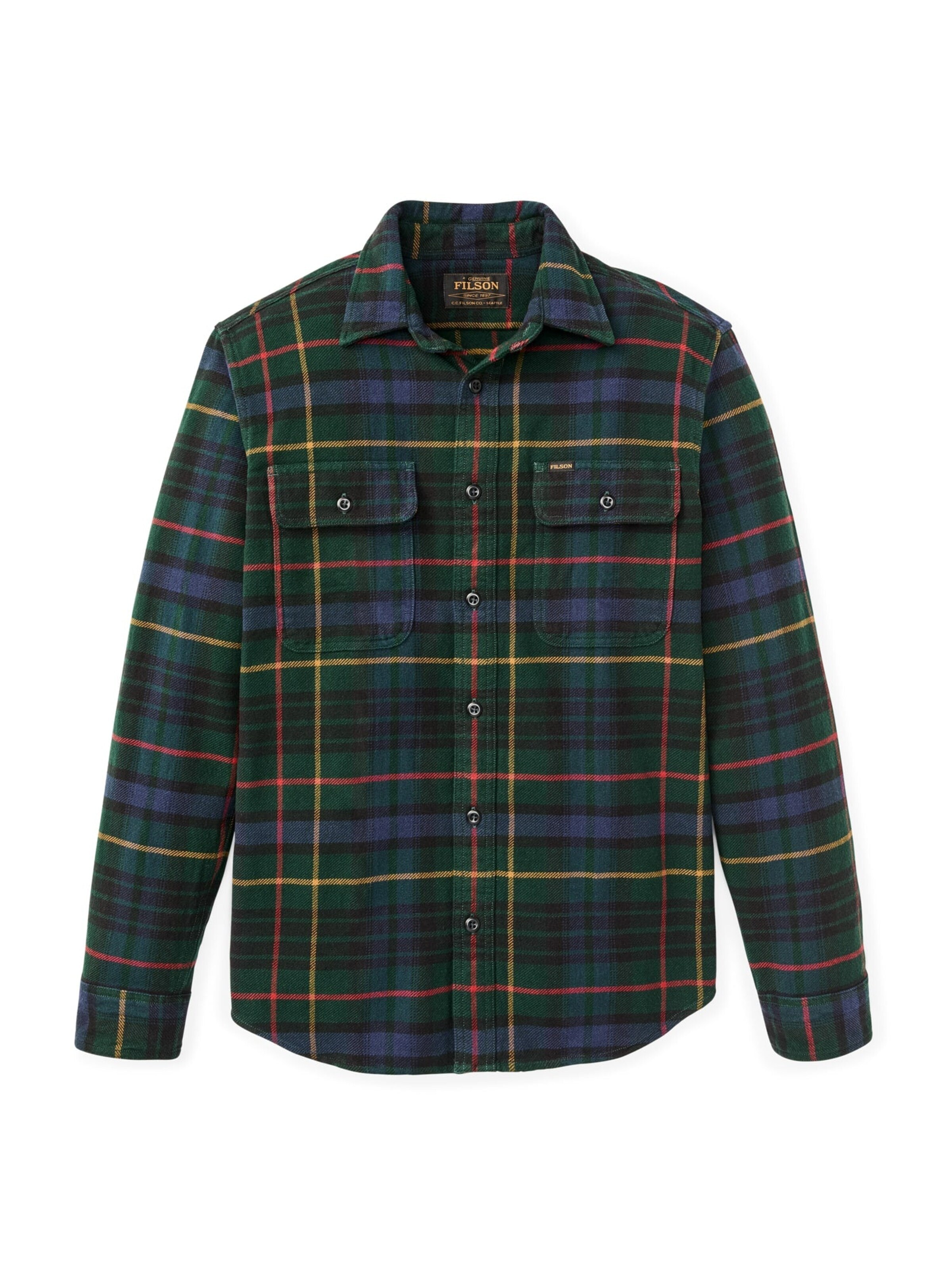 Filson Overhemd in Groen: voorkant