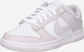 Baskets basses 'DUNK LOW' Nike Sportswear en blanc : devant