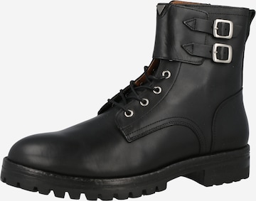 GUESS Boots med snörning 'VIGO' i svart: framsida