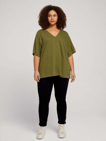 Tom Tailor Women + Shirt in Green