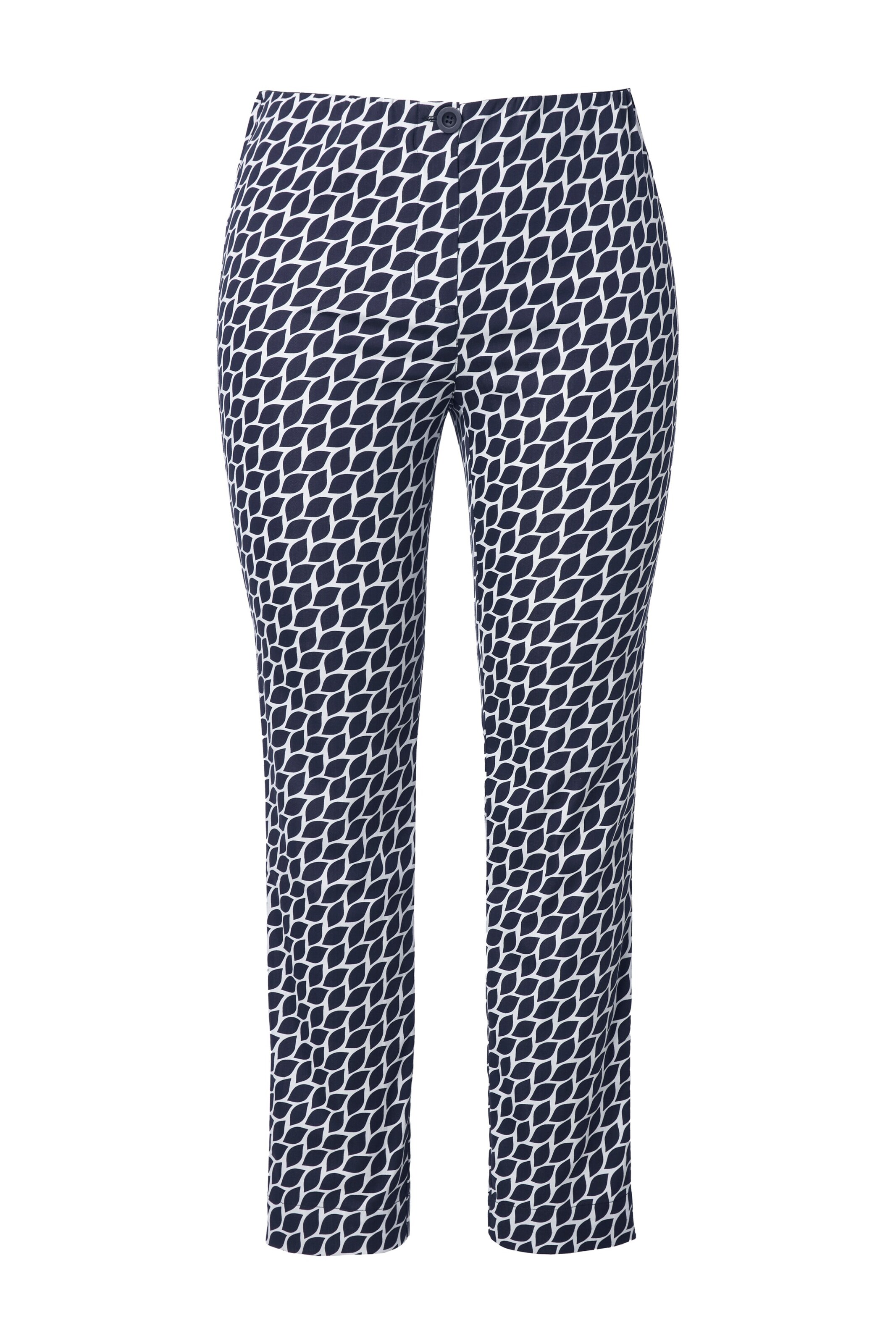 Ulla Popken Slimfit Hose in Schwarz: Vorderseite