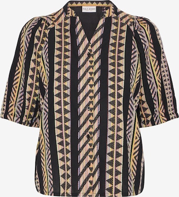 PULZ Jeans Blouse 'LEZIA' in Zwart: voorkant