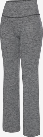 LASCANA ACTIVE Flared Workout Pants in Grey