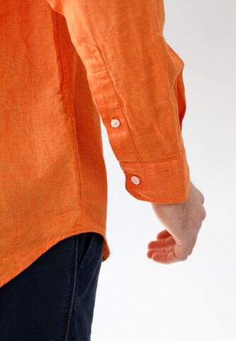 Black Label Shirt Regular fit Button Up Shirt 'Nubia' in Orange