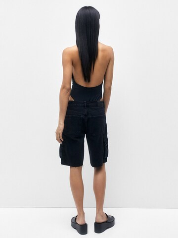 Pull&Bear Shirtbody in Schwarz