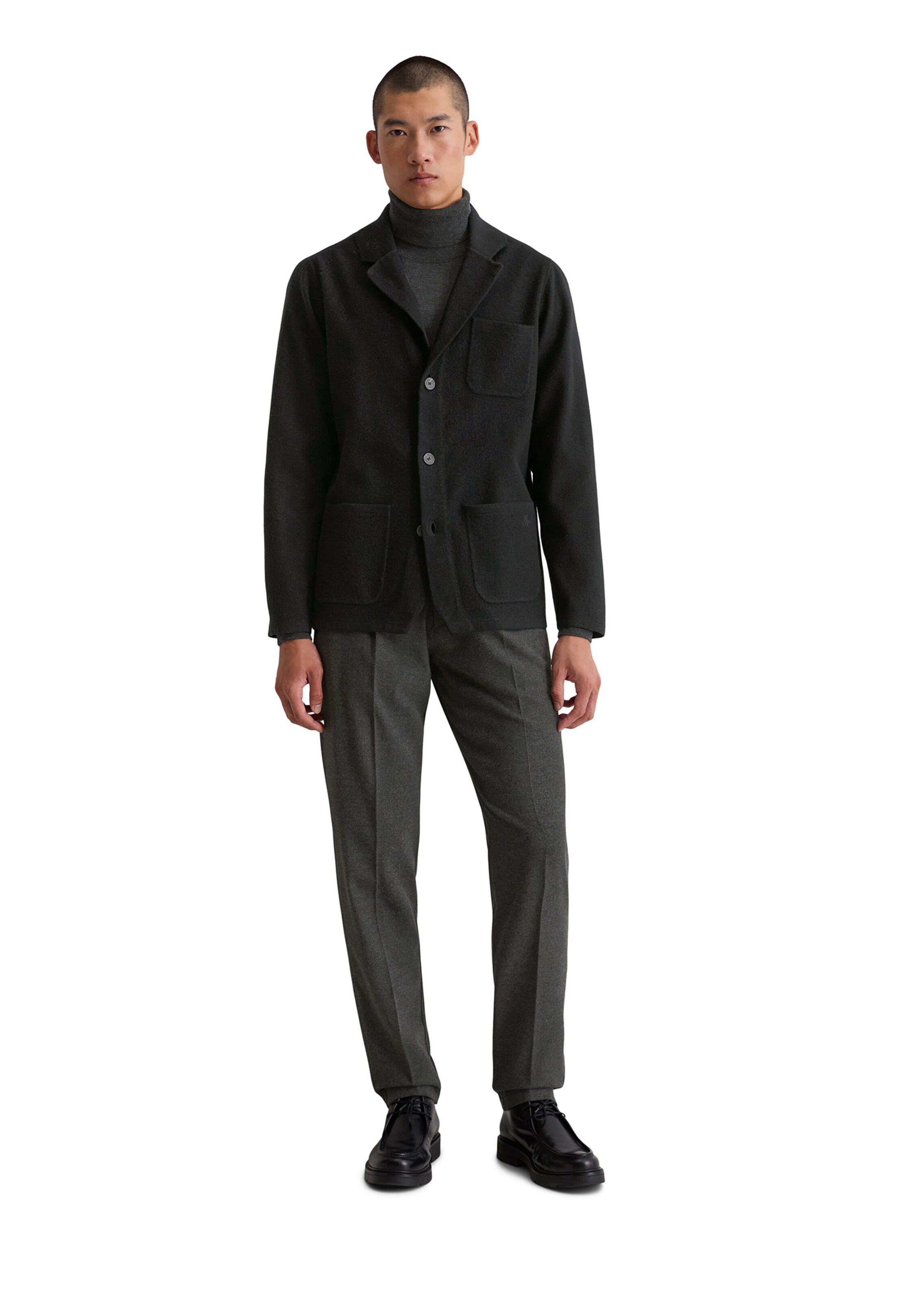 Coupe regular Veste de costume Marc O'Polo en noir