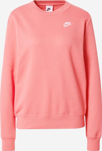 Nike Sportswear Sweatshirt 'Club Fleece' in Orange: predná strana