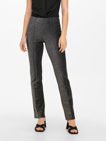 JDY Slimfit Pantalon 'EVY' in Grijs: voorkant