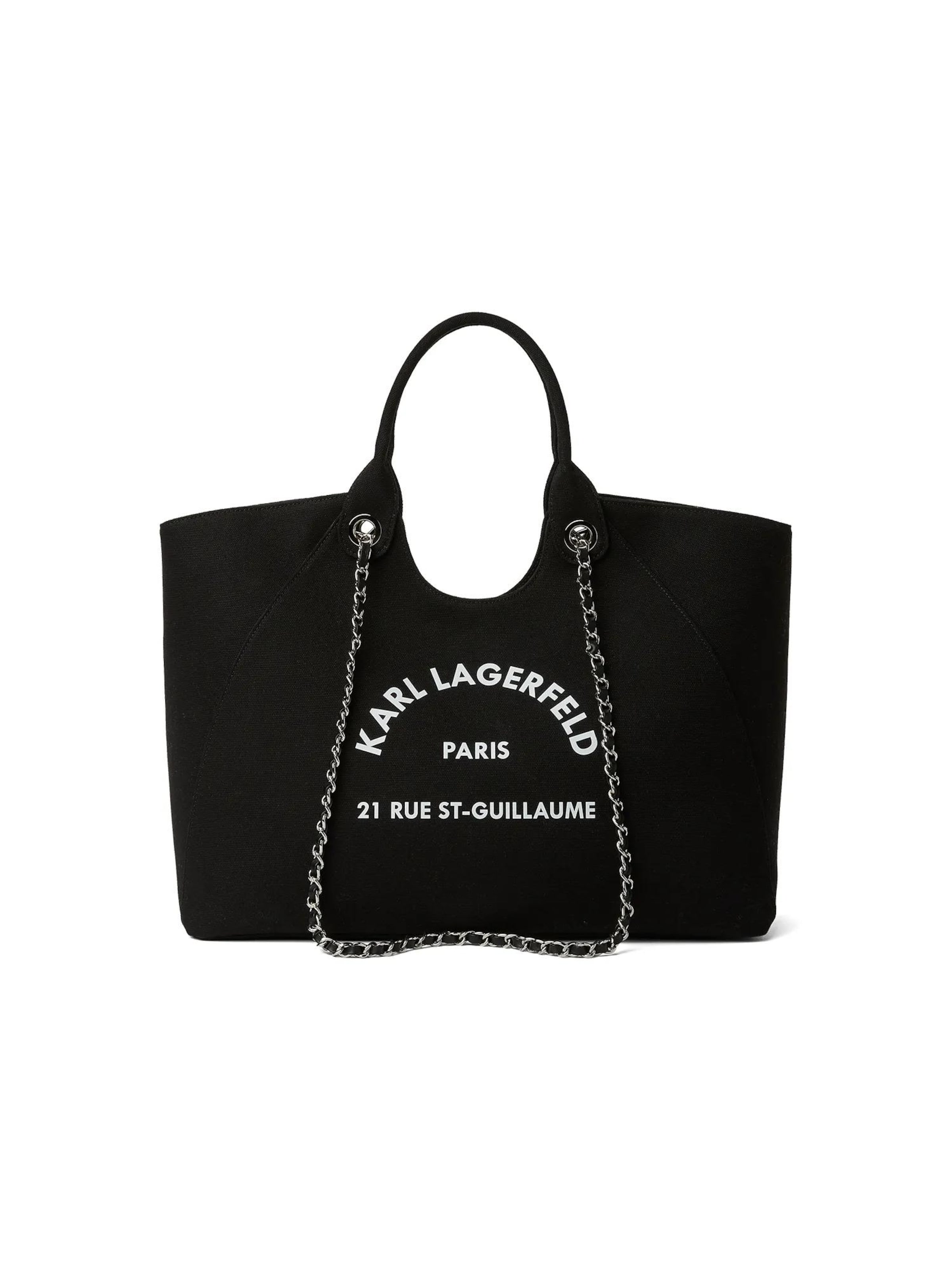Karl Lagerfeld Torba shopper 'Rue St-Guillaume' w kolorze czarny: przód