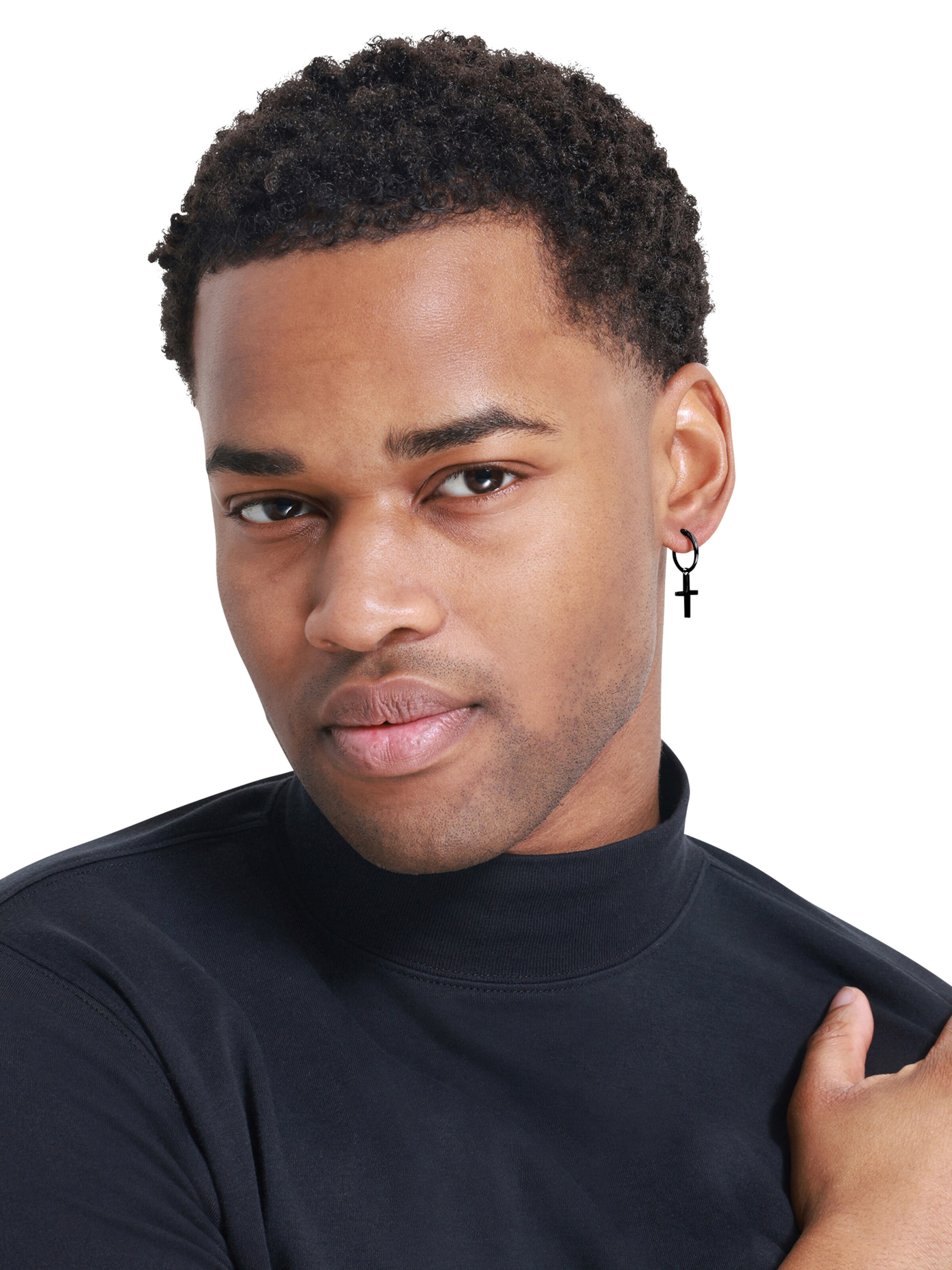 Boucles d'oreilles 'Philipp' Heideman en noir