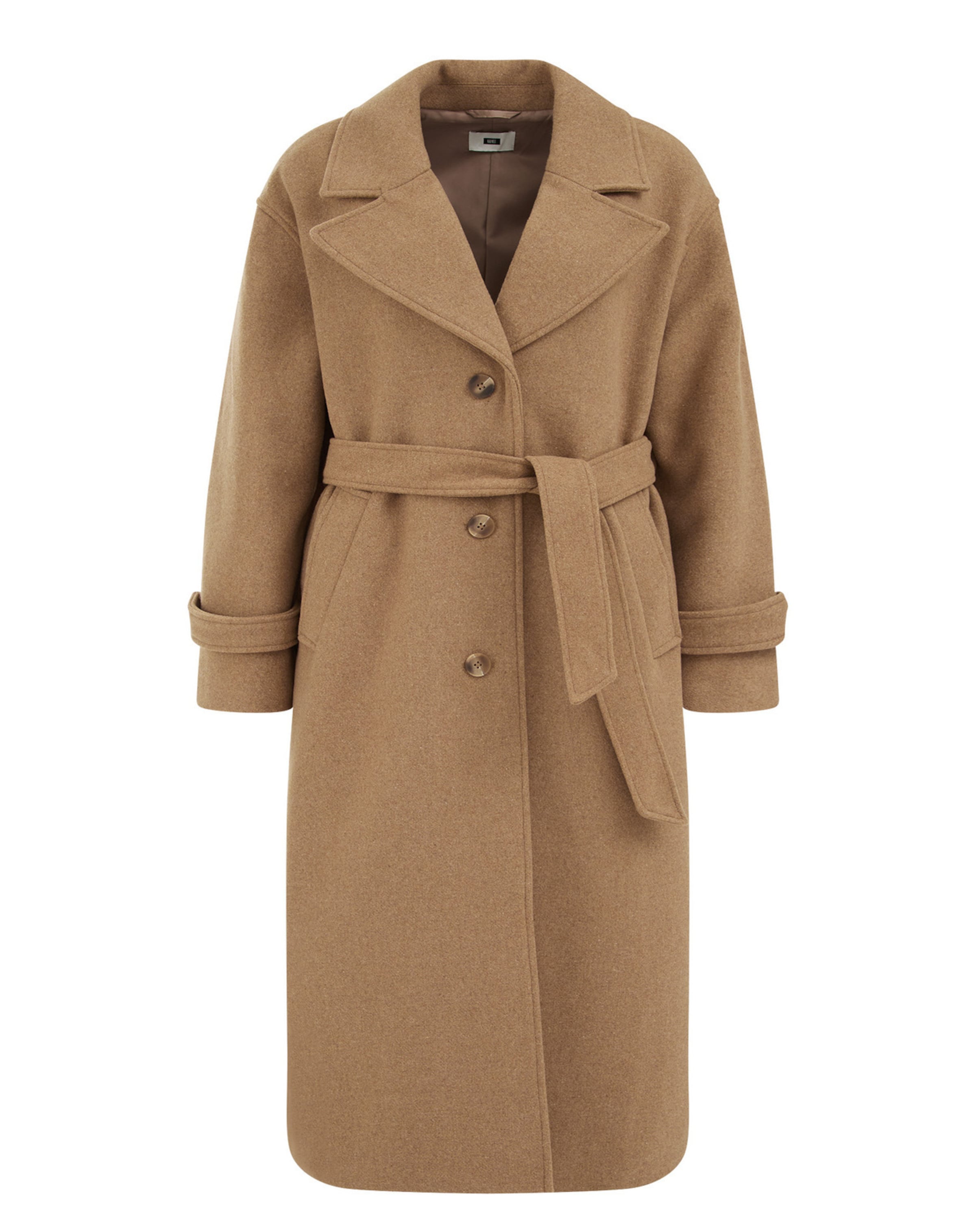 Palton de primăvară-toamnă de la WE Fashion pe maro: față