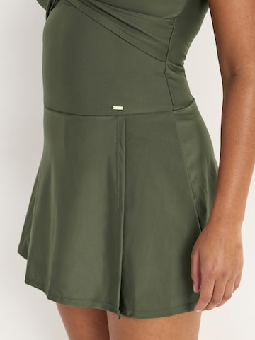 Cellbes of Sweden Badeanzug-Kleid in Grün