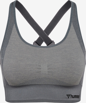 Hummel Sport-BH in Grau: Vorderseite