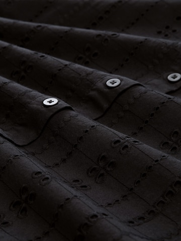 TOM TAILOR DENIM Bluse in Schwarz