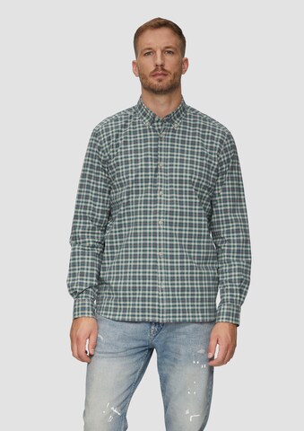 s.Oliver Regular fit Button Up Shirt in Beige: front