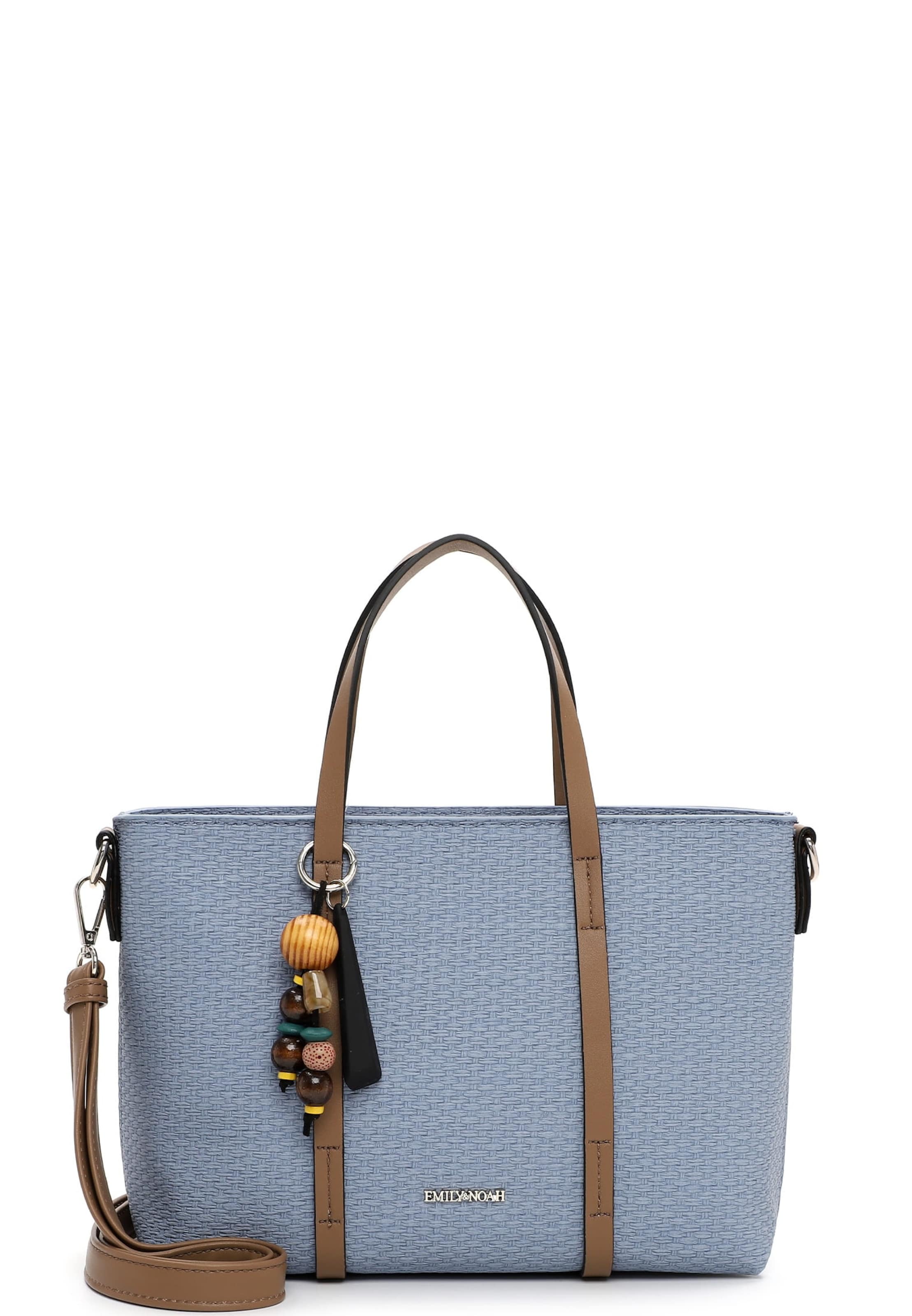 Cabas 'Johanna' Emily & Noah en bleu : devant