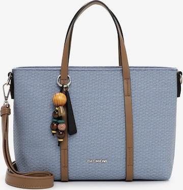 Cabas 'Johanna' Emily & Noah en bleu : devant