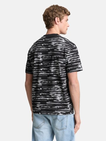 TOM TAILOR DENIM T-Shirt in Schwarz