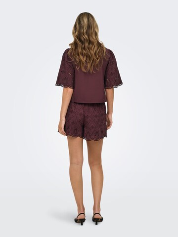 Regular Pantalon 'ONLFrani' ONLY en marron