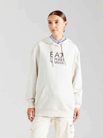 EA7 Emporio Armani Mikina – bílá: přední strana