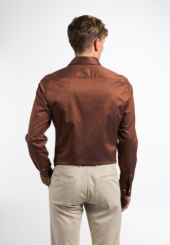 ETERNA Slim fit Business Shirt in Brown