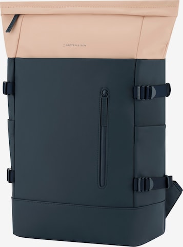 Kapten & Son Rucksack 'Helsinki Pro' in Blau: Vorderseite