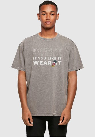 Merchcode Shirt 'Peanuts - If You Like It Wear It' in Grey: front