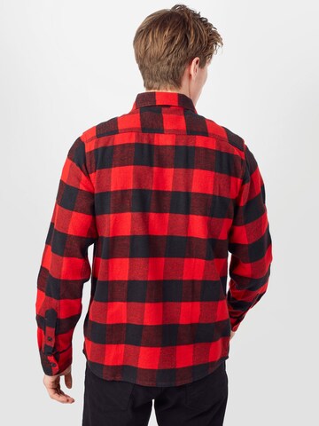 DICKIES - Regular Fit Camisa 'Sacramento' em vermelho