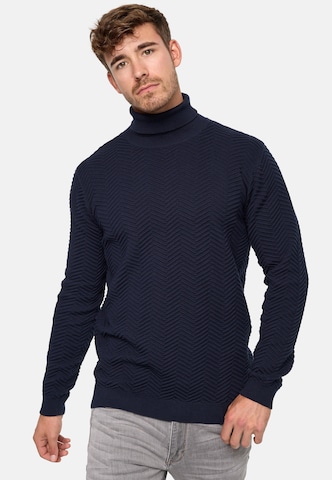 INDICODE JEANS Sweater 'Saini ' in Black: front