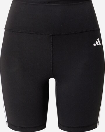 ADIDAS PERFORMANCE Skinny Sports trousers 'Essentials' in Black: front