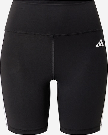 ADIDAS PERFORMANCE Skinny Sports trousers 'Essentials' in Black: front