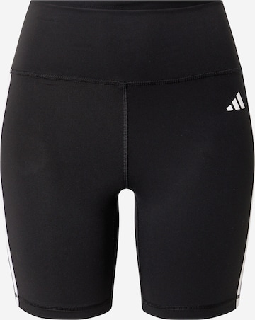 ADIDAS PERFORMANCE Skinny Workout Pants 'Essentials' in Black: front