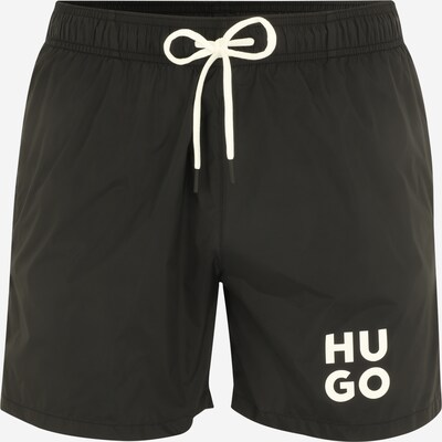 HUGO Shorts de bain 'PAOL' en noir / blanc, Vue avec produit