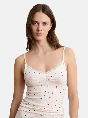 ETAM Schlafshirt 'VANITY' in Weiß: Vorderseite