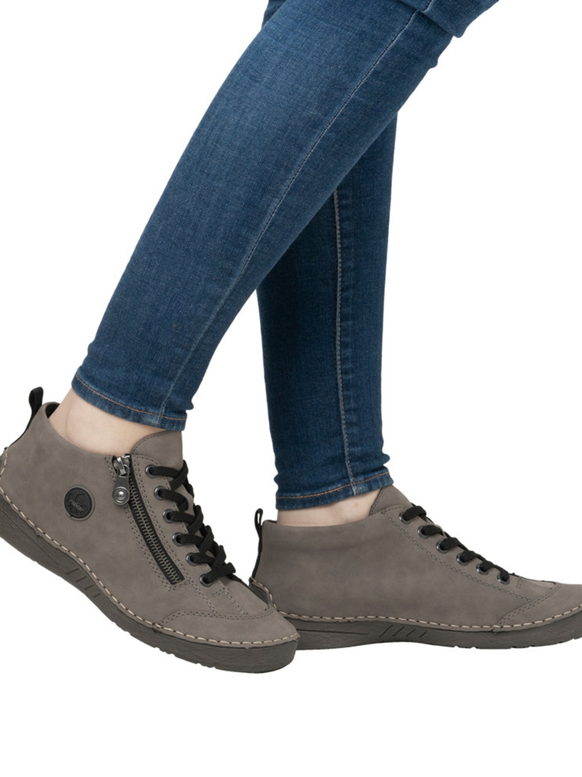 RiekerSportske cipele na vezanje - siva boja