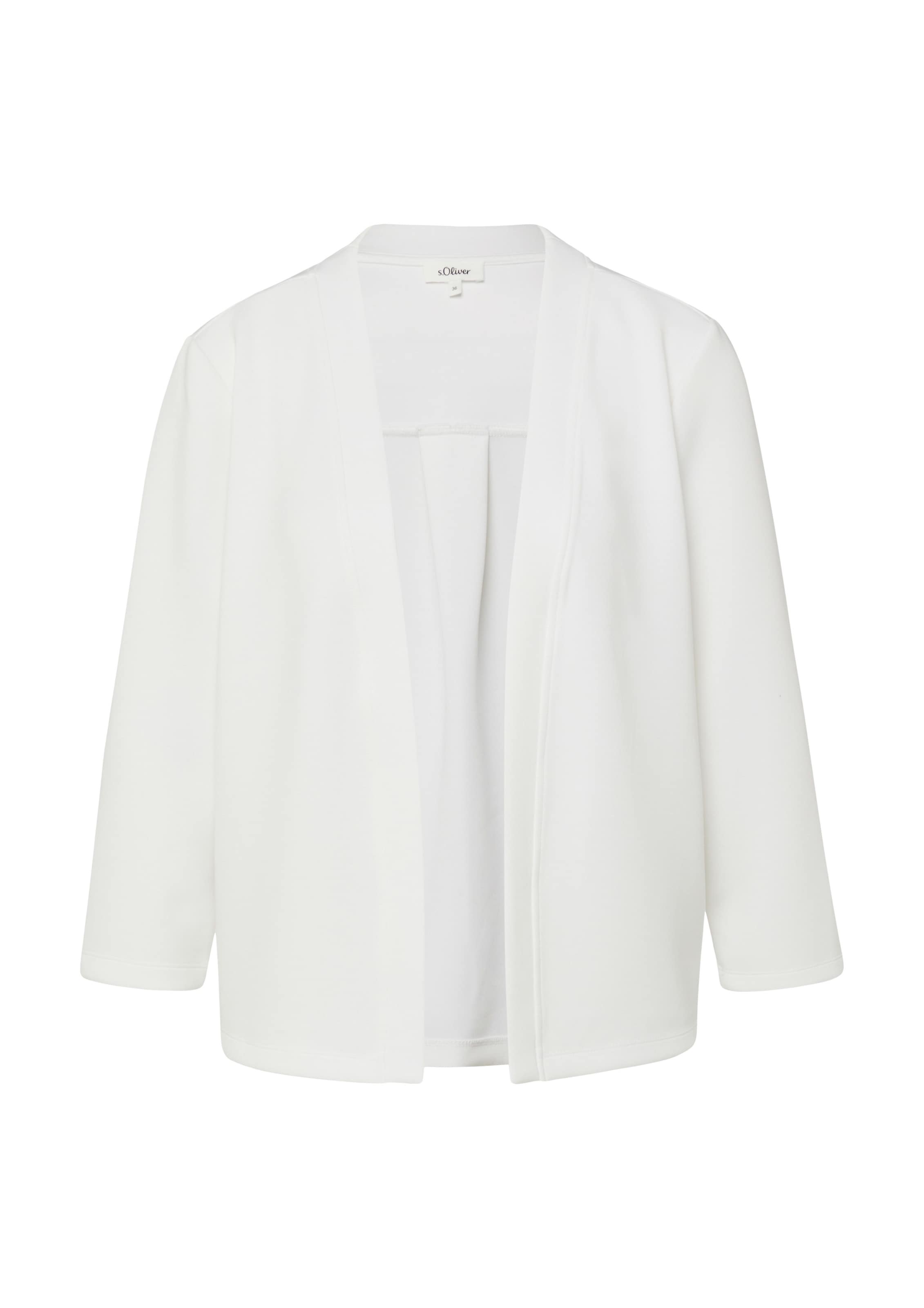 s.Oliver Sweat jacket in Beige: front