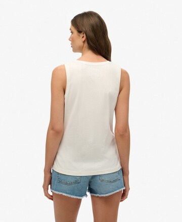 Haut Superdry en blanc