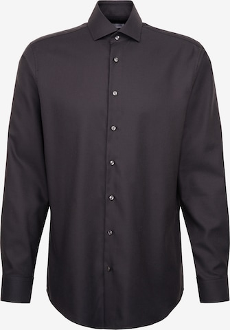 SEIDENSTICKER Hemd 'Smart Classics' in Grau: Vorderseite