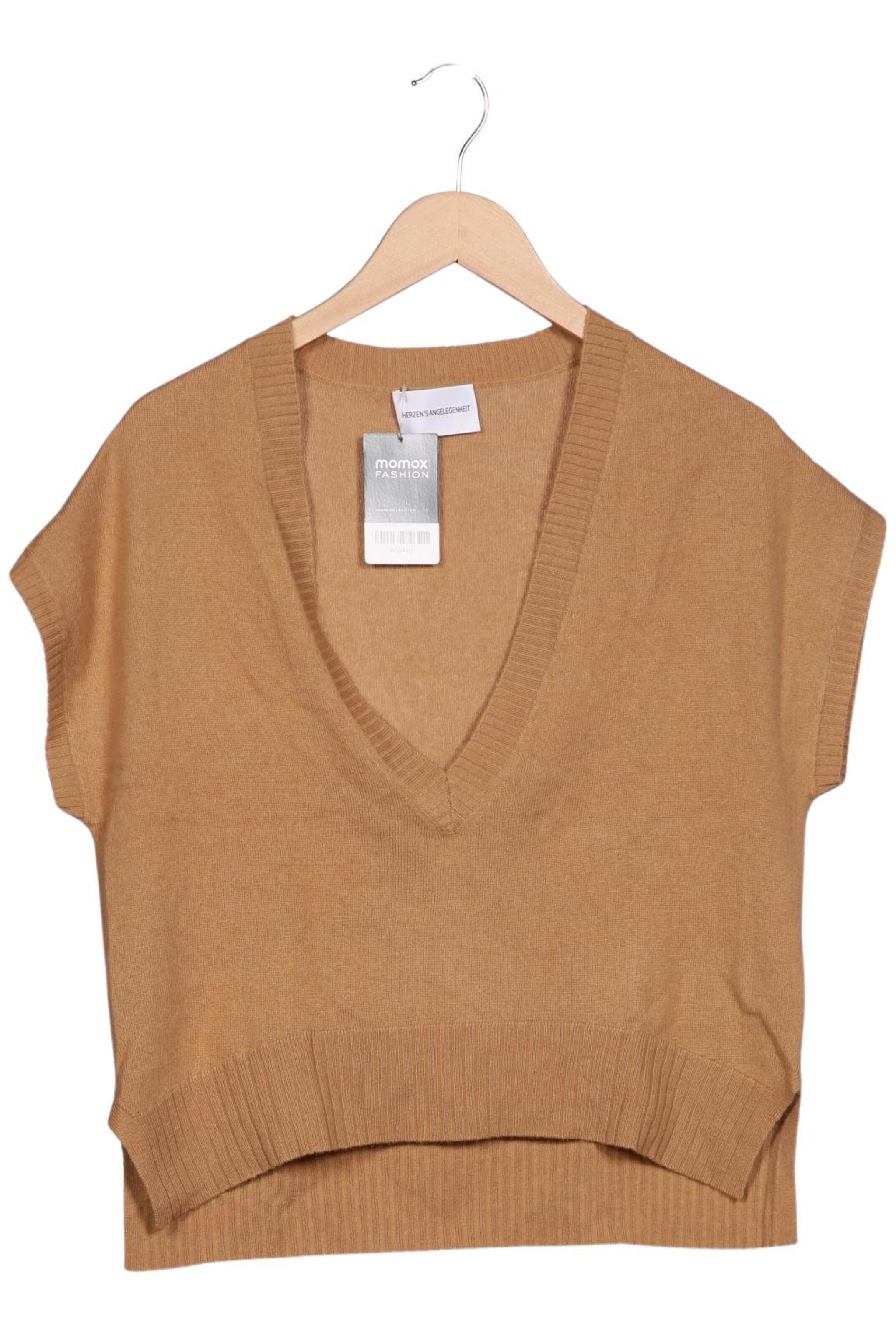 HERZENSANGELEGENHEIT Sweater & Cardigan in XS in Brown: front