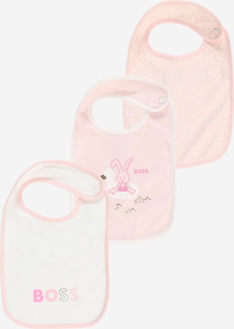 Pettorina 'BIB' di BOSS Kidswear in rosa: frontale