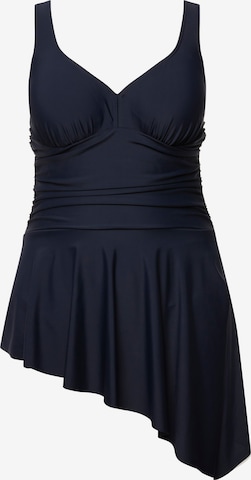 Ulla Popken Tankini in Blauw: voorkant